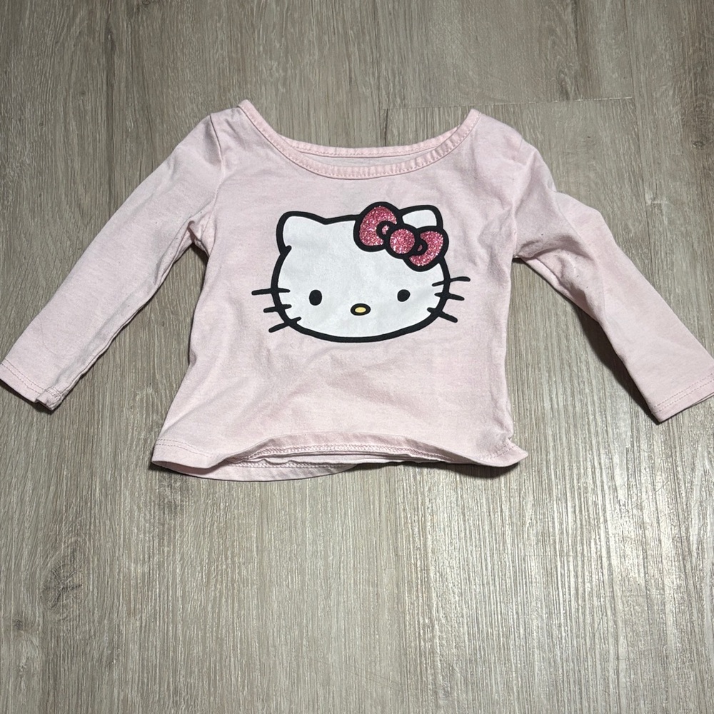 Hello Kitty Light Pink Long Sleeve Tee‎